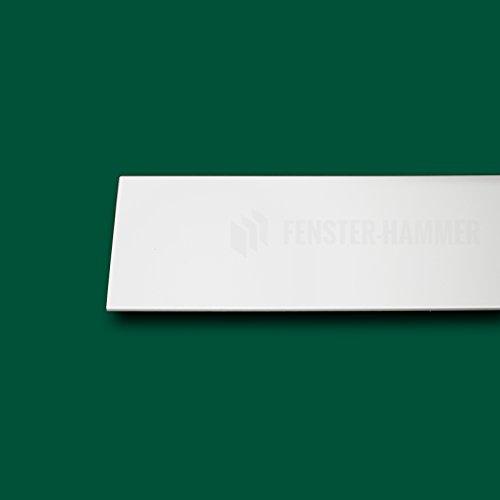 Flachleiste Abdeckleiste Fensterleiste 120mm breit 6m lang Kunststoff Flachprofil
