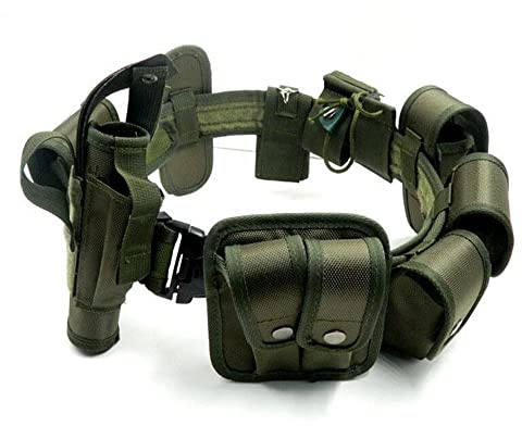 ACEXIER Multifonctionnel 10in1 Tactique Sécurité Duty Ceintures Pistolet Holster Lampe De Poche Pochette Ensembles Kit Utilitaire Ceinture Militaire Police Duty Ceinture
