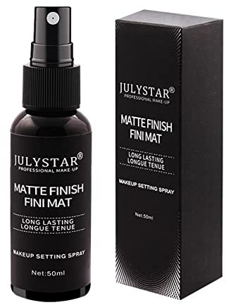 Sakamura Spray de finition mate pour maquillage, longue durée et imperméable, fixateur de maquillage 12 heures, brume hydratante pour le visage, 50 ml