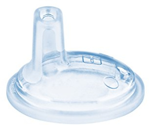 MAM Extra Soft Spout for MAM Learning Cups, Asymmetrical Shape, Ideal Transition to Normal Cup, SkinSoftTM Silicone, Anti-Spill, Pack of 2