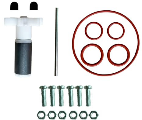 JZSMY Hot Tub Pump Rotor Impeller #P4071, 58113 Hot Tub Water Pump E02 Repair Kit for Lay-Z-Spa (w/Impeller & Shafts Water Pump Seal Rebuild Kit O-Rings)