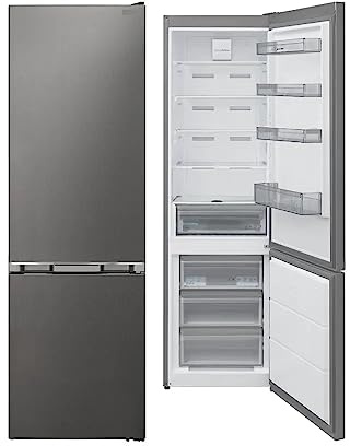 SJ-FBA12DMXPE Kombi-Kühlschrank, 367 Liter, kein Frost, Edelstahl [Klasse E]