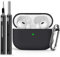 Inesore Compatible with Airpods Pro 1st/2nd Generation hülle Cover, Silicone Protective Case for Apple Airpods Pro 2 USB-C Charging Case with Cleaner Pen, for Women Men-Black