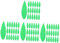 Amosfun 4 Set Pelapatate per Kiwi Coltello per Avocado Cucchiaio da Taglio per Kiwi Cucchiaio Spacca Frutta Taglia Frutta da Cucina Spaccalegna in Plastica per Kiwi Pp Green 50 Pezzi * 4
