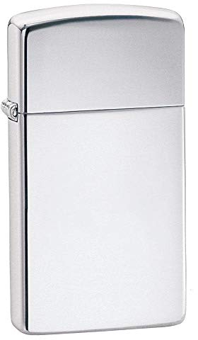 Zippo Briquet tempête – Design Fin en Chrome hautement Poli, Modèle de Base – Rechargeable – Réutilisable – Design Coupe-Vent – Boîte Cadeau – Fabriqué aux États-Unis