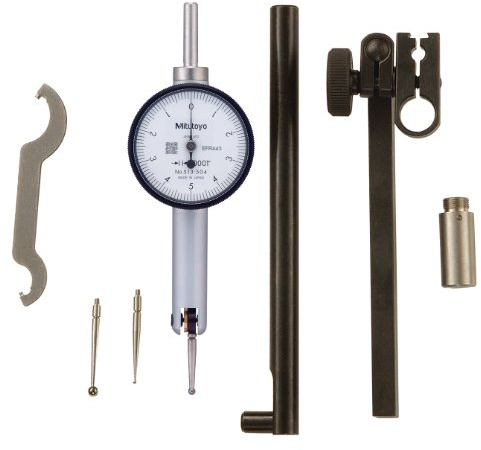 Mitutoyo 513-504T, .0001 X .010 Pocket Test Indicator Set, 0-5-0