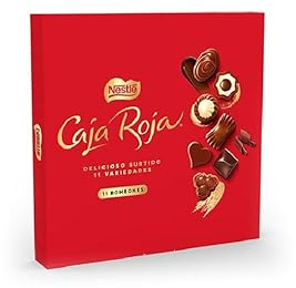 Nestlé Caja Roja Bombones de Chocolate, 100g