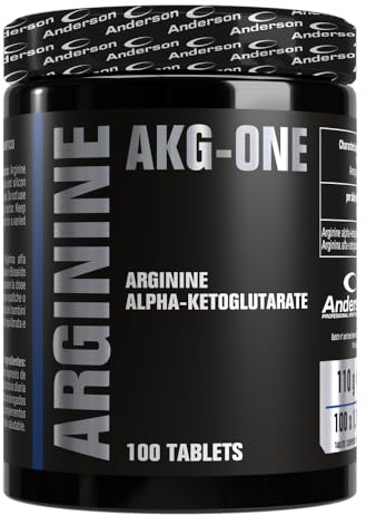 Anderson Arginine AKG-ONE | Integratore alimentare a base di L-Arginina alfa-chetoglutarato | 100 cpr- made in Italy
