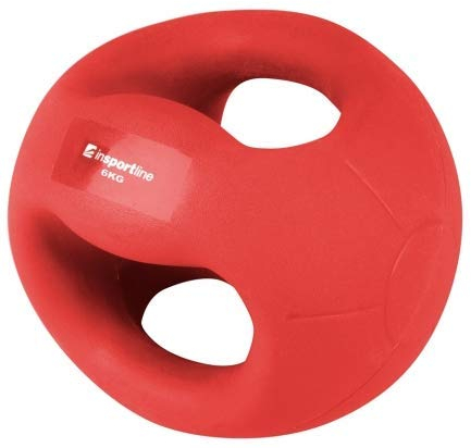 inSPORTline Medizinball mit Griffen, 6 kg