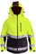 Consorte SNOW HAWK Softshell Arbeitsjacke isoliert Membran wasserdicht 3.000 winddicht atmungsaktiv 3.000 Kapuze Outdoor isoliert Hi-Vis Funktionale Winter Jacke herren reflektierende Damen Gelb (L)
