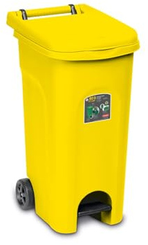 Urban Eco PATTUMIERA Pedale 80lt Gialla
