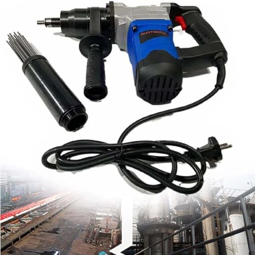 DPDZSW Handgehaltener Elektrischer Nadelentroster, Elektrische Nadel-Entrostungspistole, 1100W-Hochleistungs-Rostentferner in Industriequalität Zum Entfernen Von Rost, Schweißschlacke Und Farbe