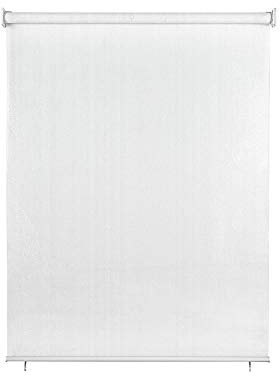paramondo Store extérieur Enrouleur auvent Vertical Pare-Soleil pour terrasse de Balcon, résistant aux déchirures et aux intempéries, Suspendu, Entretien Facile, 120 x 140 cm [LXH] Blanc