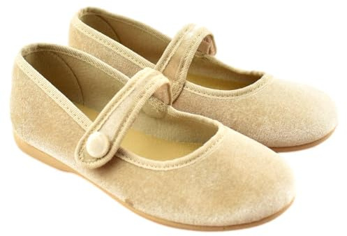 Batilas - Zapato Tipo Mercedes de Terciopelo con Cierre Adhesivo 271974 Terciopelo
