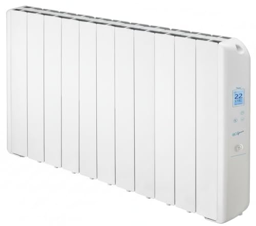 FARHO | Radiatore elettrico a inerzia fluida 1210W | FARHO Eco Green WiFi 11 elementi | Bianco | WiFi integrato | Basso consumo | Garanzia 20 anni