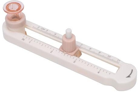 RIZGHWOY Justerbar Cirkelskärare, Glidande Roterande Mutter för Flexibel Storlek 3,4 Till 21 Cm, Lämplig för Pappershantverk Scrapbooking Skolkontor