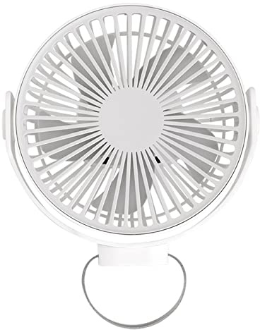 Nucelit 360 rotation 18 cm USB-driven skrivbordsfläkt hängande fläkt 4 hastigheter tak för camping tält utomhus skola hem hängande för växttält