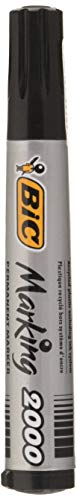 BIC Marking 2000 ECOlutions Permanent Bullet Tip Markers - Black, (Pack of 1)