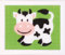 VERVACO Set Ricamo Punto Croce Kit Ricamo Principianti Mucca Educativo attività Creative ca. 16 x 12,5 cm Canovaccio per Punto Croce Prestampato Set Fai da Te Passatempi Creativi