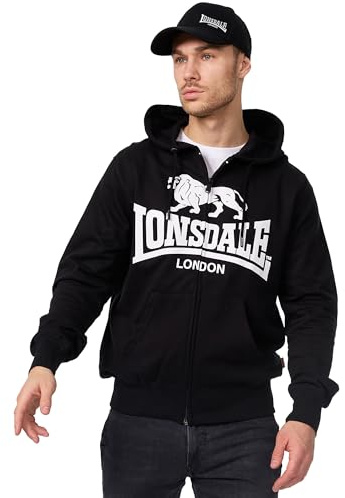 Lonsdale herr Sweatshirt Slim Fit Hooded Zip Krafty Tröja