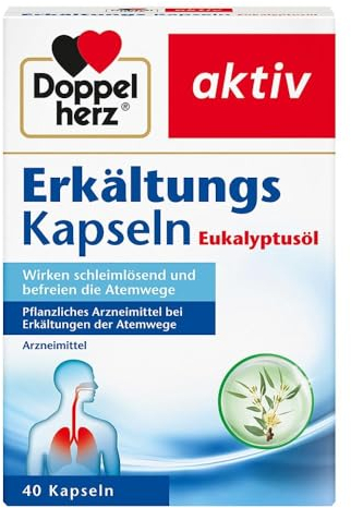 DOPPELHERZ Erkältungskapseln Eukalyptusöl 40 St