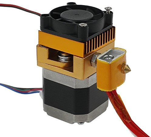 DollaTek 3D Imprimante MK8 Extrudeuse hotte 0.4mm Buse Dernière Mise à Niveau Tête D'impression 1.75mm Filament pour 3D Imprimante Reprap Mendel MakerBot & Rework