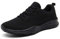 KOUDYEN Laufschuhe Atmungsaktiv Turnschuhe Schnürer Sportschuhe Sneaker für Herren Damen (EU40, Voll Schwarz)