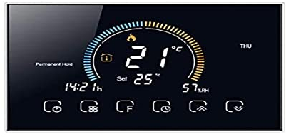 T-storm Termostato Smart Wi-Fi per riscaldamento - contatto pulito - con display LCD a colori adatto a scatola 503 - compatibile con Alexa e Google Home e IFTTT - aggiornamento firmaware marzo 2021