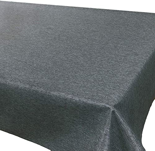 Tovaglia Vienna Home, Moderna biancheria da tavola con protezione antimacchia per tutto l'anno, antracite, 140x280 cm