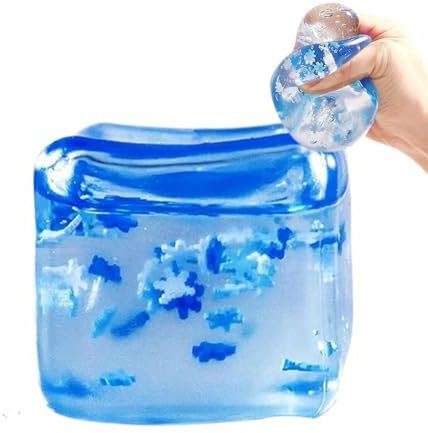 Nee Doh Cubetti Di Ghiaccio, Big Ice Cube Fidget Toys, Cubo Pallina Antistress, Cubo Per Ansia E Sollievo Dallo Stress, Antistress Giocattolo Fidget Stress Balls