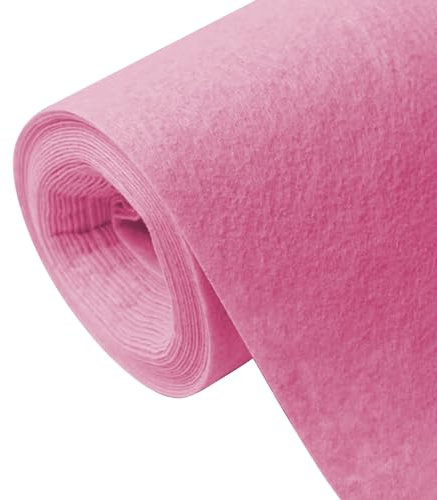 Rosa Teppichläufer für Party, 10 m, 20 m, Hochzeitsgangläufer, Teppich, 2 mm dick, Polyester, Laufsteg-Teppichrolle für Hochzeitszeremonie, Film, Abschlussball, Mottoparty-Dekorationen(1x10m)