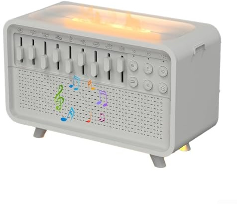 Honseadek Máquina de ruido blanco, humidificador difusor de aroma, 8 ajustes de sonido, aromaterapia para dormir, luz nocturna, hidratante de aire calmante