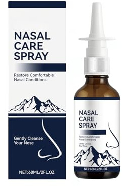 Spray de cuidado nasal, spray nasal suave para un uso fresco y cómodo, niebla nasal fácil de aplicar para el cuidado diario (1 unidad)