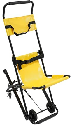 Silla de ruedas plegable de transporte, silla de ruedas de viaje, silla de ruedas de viaje, silla de ruedas médica, evacuación de emergencia, 4 ruedas, elevación de 350,53 kg