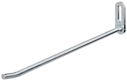 Alberts 805647 Lochplattenhaken | abgewinkelt | galvanisch blau verzinkt | Hakentiefe 200 mm | Rundstahl Ø7 mm