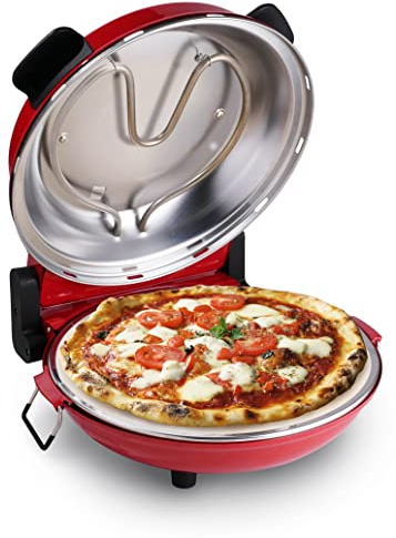 Forno pizza con termostato 1200W ceramic Innoliving INN-796R rosso