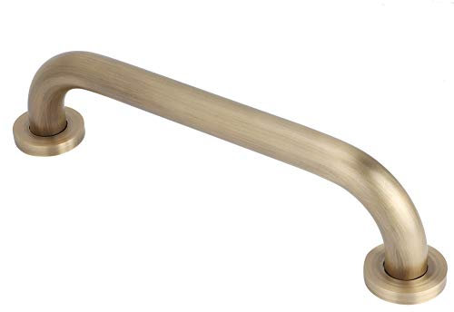 Les-Theresa Shower Handle Brass Grab Rail for Shower, Grab Bars 30Cm Grab Rails, Grab Handles Support Handles for Bathroom Grip Shower Handles for Elderly Bathtub Toilet Bathroom
