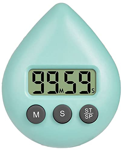 HEIBTENY Reloj de ducha impermeable, temporizador digital de ahorro de energía, temporizador de cepillo de dientes, reloj de baño con ventosa para ducha, cocina, hornear