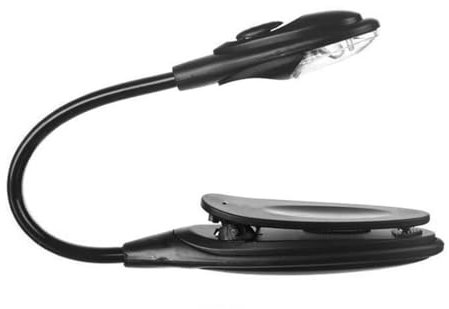 Lampe de livre à pince LED - Lampe de lecture à pince sur livre | Lampe à pince pour livre à clipser | Lampe de livre en résine 0,17 W, pour lire au lit la nuit, avec tuyau réglable, pour étudiants