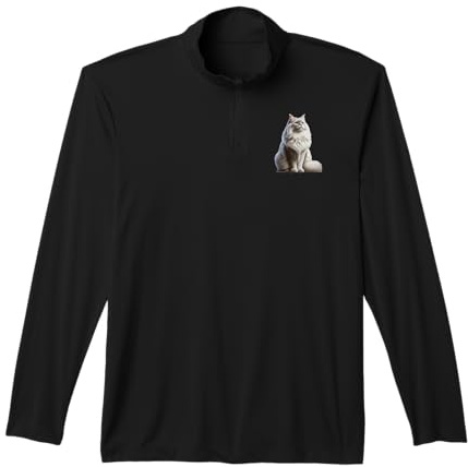 Turkish Angora Design Turkish Angora Cat Performance Quarter-Zip Top