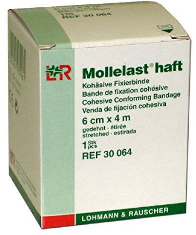 Lohmann & Rauscher Mollelast Haft We Bande de Gaze 4 m x 6 cm