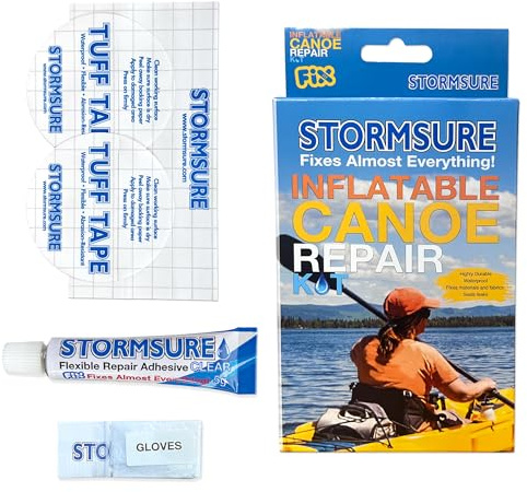 Stormsure Inflatable Canoe and Kayak Repair Kit - Ideal for Inflatable Kayaks and Canoe: Quick Fix for Punctures, Rips and Leaks