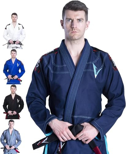 BJJ Gi Brazilian Jiu Jitsu Gi mit Bonus Weißer Gürtel Ripstop Hose für