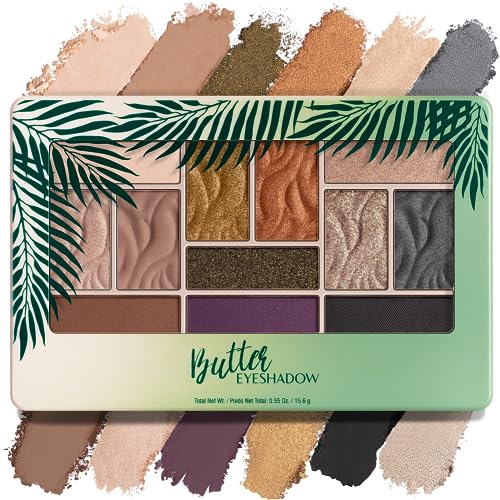 Physician's Formula, Inc. - Butter Eyeshadow Palette - Soft and Ultra-Creamy Shadows in 12 Different Shades - Wet or Dry Application - with Tucuma, Cupuaçu and Essential Fatty Acids - Sultry Nights