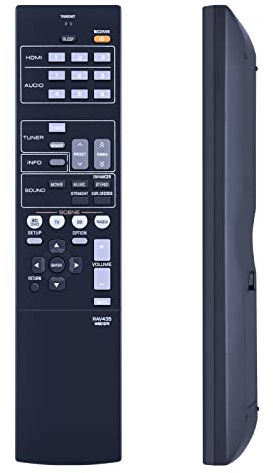 GOUYESHO RAV435 WW51070 Télécommande de Rechange pour récepteur Yamaha AV RAV435-WW51070 Compatible avec Yamaha Home Theatre HTR-2064 HTR-2064SZ YHT-196 NS-B20 NS-C20 NS-SWP20