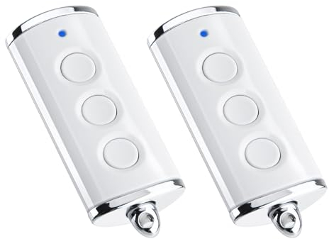 pepape 2 Stück Garagentor Fernbedienung für Hörmann HSE2-868-BS, HSE4-868-BS, HS1-868-BS, HS4-868-BS, HSS4-868-BS, Kompatibel mit 868MHz Hörmann garagentorantrieb - Weiß