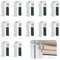 TIANCONGYUN 12 Rollo Halterung Fenster, Klemmträger für Doppelrollo, Duorollo Ohne Bohren zum Klemmen und Kleben, Rollo Halterung mit Kleberückseite für Double Roller Blind, Blackout Roller Blind