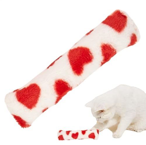 Cuscino in peluche per gatti, giocattolo interattivo da masticare per gatti, stimolante, gioco per esercizi al coperto, arricchimento con carta sonaglio per animali domestici annoiati