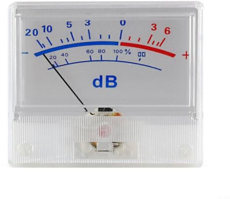 Alanmoship P-55B High-Precision Digital Audio VU Meter Panel Meter,Digital Audio Level Indicator For Sound Recording Studios And Live Performances Home Entertainment Systems