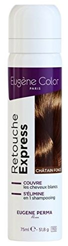 Eugene Color Spray Retouche Express Châtain foncé pour Couvrir les Racines - Spray 75 ml